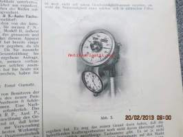 Automobil und Flugzeugtechnische Zeitschrift Der Motorwagen 20. Novembewr 1912 -varhainen saksalainen autolehti