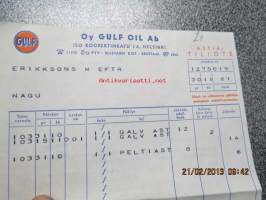 Oy Gulf Oil Ab -astiatiliote 30.11.1961
