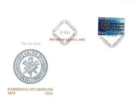 Kansanvalistusseura 100 vuotta - ensipäiväkuori  12.6.1974 LaPe 750