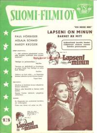Suomi-Filmi Oy nrot 13 ja 14 elokuvaesite 50-luku