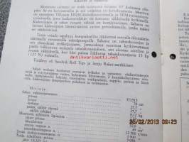 Raket 52 E Vakola koetusselostus 1975