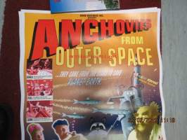 Anchovies from outer space -fiktiivinen Bonk-elokuva, juliste / -fictituous Bonk movie poster