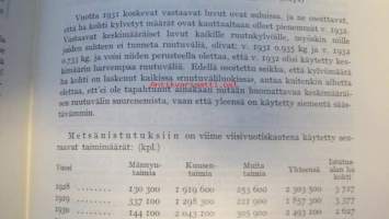 Tietoja Suomen puunjalostusteollisuuden metsätaloudesta vuonna 1932