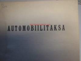 Automobiilitaksa Helsinki 1924