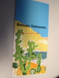 Ohjeita ulkomaille matkustaville Helsingin Osakepankki esite 1957, sisältää mm. markka ulkomaan valuutassa 13.2.1957 turistikurssin mukaan