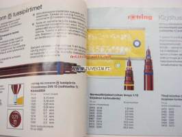Rotring piirustusvälineet -myyntiesite