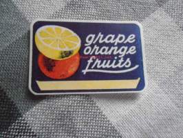 Grape orange fruits - etiketti