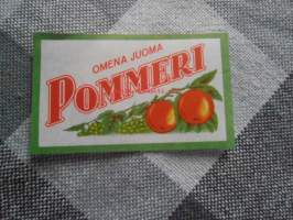 Omena juoma Pommeri - etiketti