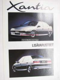 Citroen Xantia lisävarusteet -myyntiesite