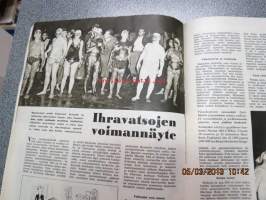 Miesten Kesken 1951 nr 5 -miehille suunnattu ajanvietelehti mm. artikkeli; Opiumsalakuljetusta kamelinvatsassa, Albert Einstein, Ympärileikkaus, Kevytmielinen
