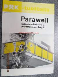 Paraisten Kalkkivuori Oy Parawell lasikuituvahvistettuja polyesterimuovilevyjä -myyntiesite