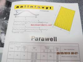 Paraisten Kalkkivuori Oy Parawell lasikuituvahvistettuja polyesterimuovilevyjä -myyntiesite