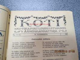 Kodin Joulu 1921 -joululehti, artikkelit mm. Grankullan lastenhoito-opisto, Ruoti-Pekan tarina