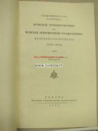 Werner Söderström Osakeyhtiö viisikymmenvuotisluettelo 1878-1928