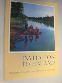 Invitation to Finland program of all-inclusive tours in Finland 1955