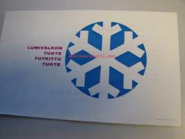 Overo - nyt puhaltavat uudet tuulet suojapukujen pesussa pesujauhe / Lumivalko Oy -mainos