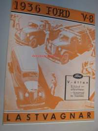 Ford V-8 1936  lastvagnar -kuorma-autot, myyntiesite ruotsiksi