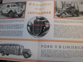 Ford V-8 1936  lastvagnar -kuorma-autot, myyntiesite ruotsiksi