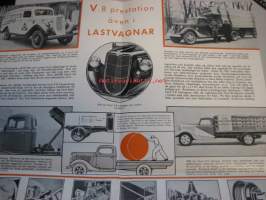 Ford V-8 1936  lastvagnar -kuorma-autot, myyntiesite ruotsiksi