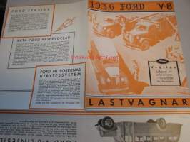 Ford V-8 1936  lastvagnar -kuorma-autot, myyntiesite ruotsiksi