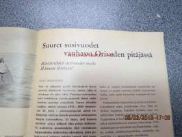 Metsästys ja kalastus 1966 nr 3, sis. mm. seur artikkelit; Suuret susivuodet vanhassa Oriveden pitäjässä, Grönlantia suomalaisen kalamiehen silmin,