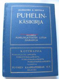 Puhelinkäsikirja v. 1929