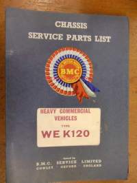 BMC Heavy Commercial vehicles type WEK 120 - Chassis service parts list