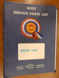 BMC - Austin  1800 Body  service parts list - varaosakirja