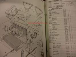 BMC - Austin  1800 Body  service parts list - varaosakirja