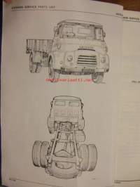 BMC commerial vehicle types FH K 160 - Chassis service parts list