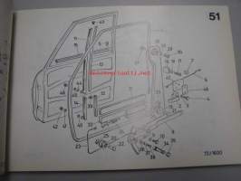 Ersatzteile-Bildkatalog Audi 80 - Illustration Parts Catalog -varaosaluettelo