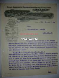 Berun Anhaltische Maschinenbau Aktien Gesellschaft Dessau 12.7.1923 -asiakirja