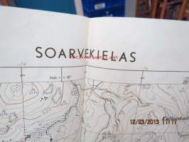 Soarvekielas 1:20 000 1973 topografinen kartta