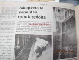 Koneviesti 1985 nr 14, 23.8.1985 sis. mm. seur. artikkelit / kuvat / mainokset; Vammas Major, Hitaan ajoneuvon kilvet, Jyrsinten muokkausvaikutus, Agri Peltolana,