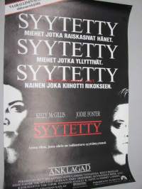 Syytetty - Anklagad -elokuvajuliste, Kelly McGillis, Jodie Foster, Jonathan Kaplan