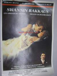 Swannin rakkaus - Swann och kärleken - elokuvajuliste, Jeremy Irons, Alain Delon, Ornella Muti, Volker Schlöndorff