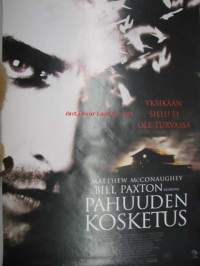 Pahuuden kosketus -elokuvajuliste, Matthew McConaughey, Bill Paxton, Powers Boothe