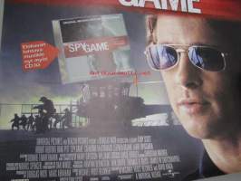Spy Game -elokuvajuliste, Robert Redford, Brad Pitt, Tony Scott