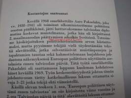 Talvisodan poliittinen näytelmä. UM:n poliittisen osaston päällikön päiviä ja öitä