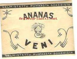 Ananas -   juomaetiketti