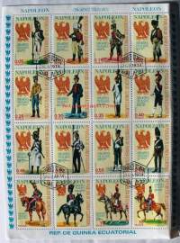 Napoleon, postimerkkiblokki. Päiväntasaajan Guinea.