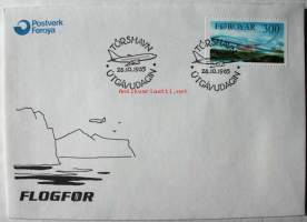 Färsaaret, FDC 28.10.1985 lentoliikenne.