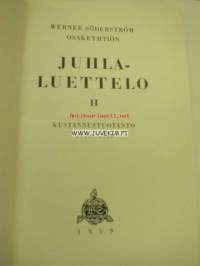 Werner Söderström Oy 1953-1958 Juhlaluettelo II