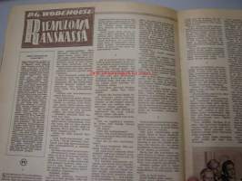 Seura 11.1. 1956 nr 2 sis. mm. seur. artikkelit / kuvat / mainokset; reportaasi poliisikoulutuksesta, Mirva Arvinen, Sandra ja Arvily, painonnostaja Eino Mäkinen