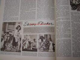 Seura 30. 3. 1949 nr 13 sis. mm. seur. artikkelit / kuvat / mainokset; sokkotesti tupakasta, outoja urheilulajeja, noitaroviot, Reynolds Flyer -mainos