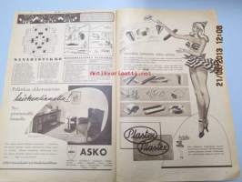 Seura 29. 4. 1949 nr 16 sis. mm. seur. artikkelit / kuvat / mainokset; Ritva Arvelo Pariisin huveissa, teekkarien kevätsimaus, uimapukumuoti, Mirin Dajo,