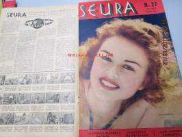 Seura 8. 6. 1949 nr 22 sis. mm. seur. artikkelit / kuvat / mainokset; Pipsu eli Maaria Eira, 30 vuotta Tarzaneita, Seppo Keinänen, uusi peli peteca, Plastex -mainos