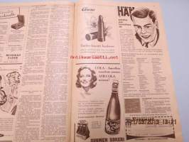 Seura 31. 8. 1949 nr 34 sis. mm. seur. artikkelit / kuvat / mainokset; Earl Moranin tyttökuvat, kesänvietto kaupungissa, Lassi, Yki ja Seppo Nummi, Ami-Cola -mainos