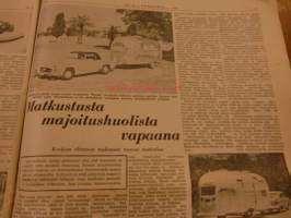 Koneviesti  1961 / 13 -14.6.1961 -artikkelit/kuvia.Volvo Amazon sivun juttu,kuvin.Itsekulkevat leikkuupuimurit 1961.Heinänpöyhintä.Käänteentekevä lisälaite