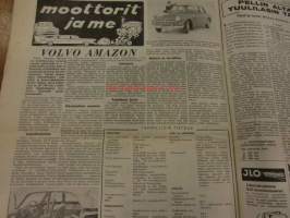 Koneviesti  1961 / 13 -14.6.1961 -artikkelit/kuvia.Volvo Amazon sivun juttu,kuvin.Itsekulkevat leikkuupuimurit 1961.Heinänpöyhintä.Käänteentekevä lisälaite